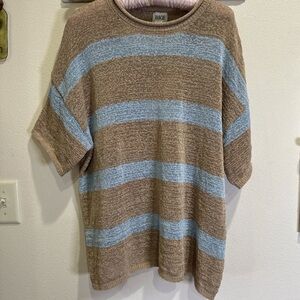 BKE Tan and Gray Knit Sweater